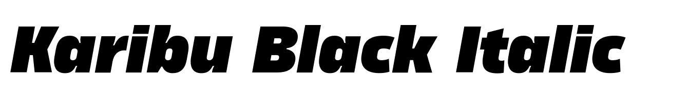 Karibu Black Italic